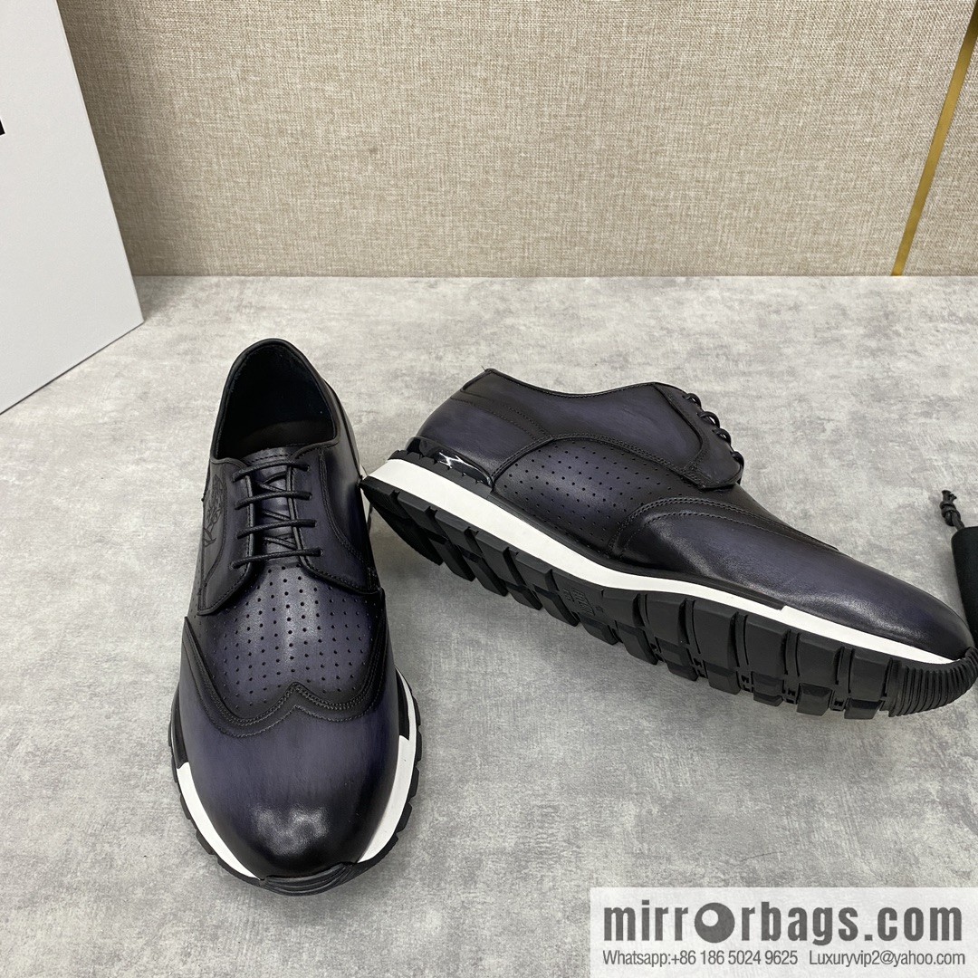 Berlut Bruti, Upgraded Third Generation Private Model Outsole Fast Track Leather Sneakers