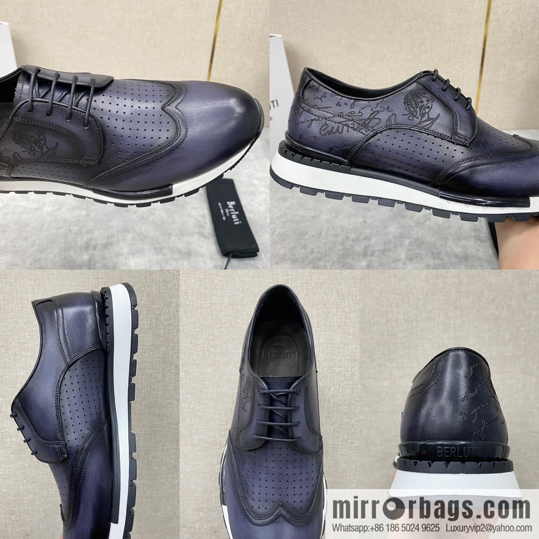 Berlut Bruti, Upgraded Third Generation Private Model Outsole Fast Track Leather Sneakers