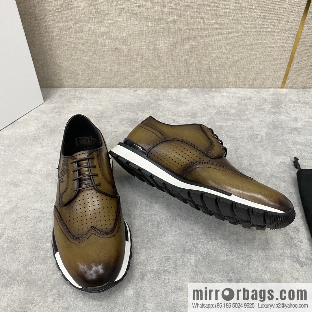 Berlut Bruti, Upgraded Third Generation Private Model Outsole Fast Track Leather Sneakers
