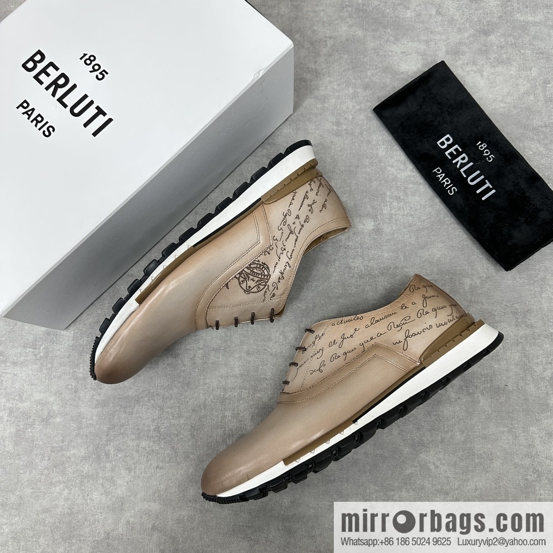 Berlut Bruti, Upgraded Third Generation Private Model Outsole Fast Track Leather Sneakers