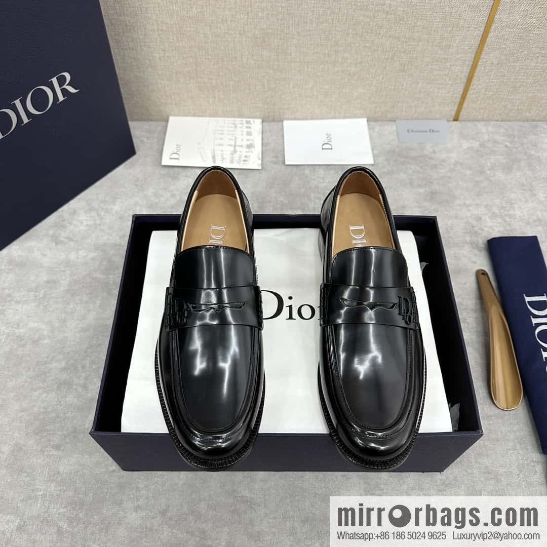 ππ CD Replica Luxury Handbag New Products, Dio Granville Loafers Leather Shoes