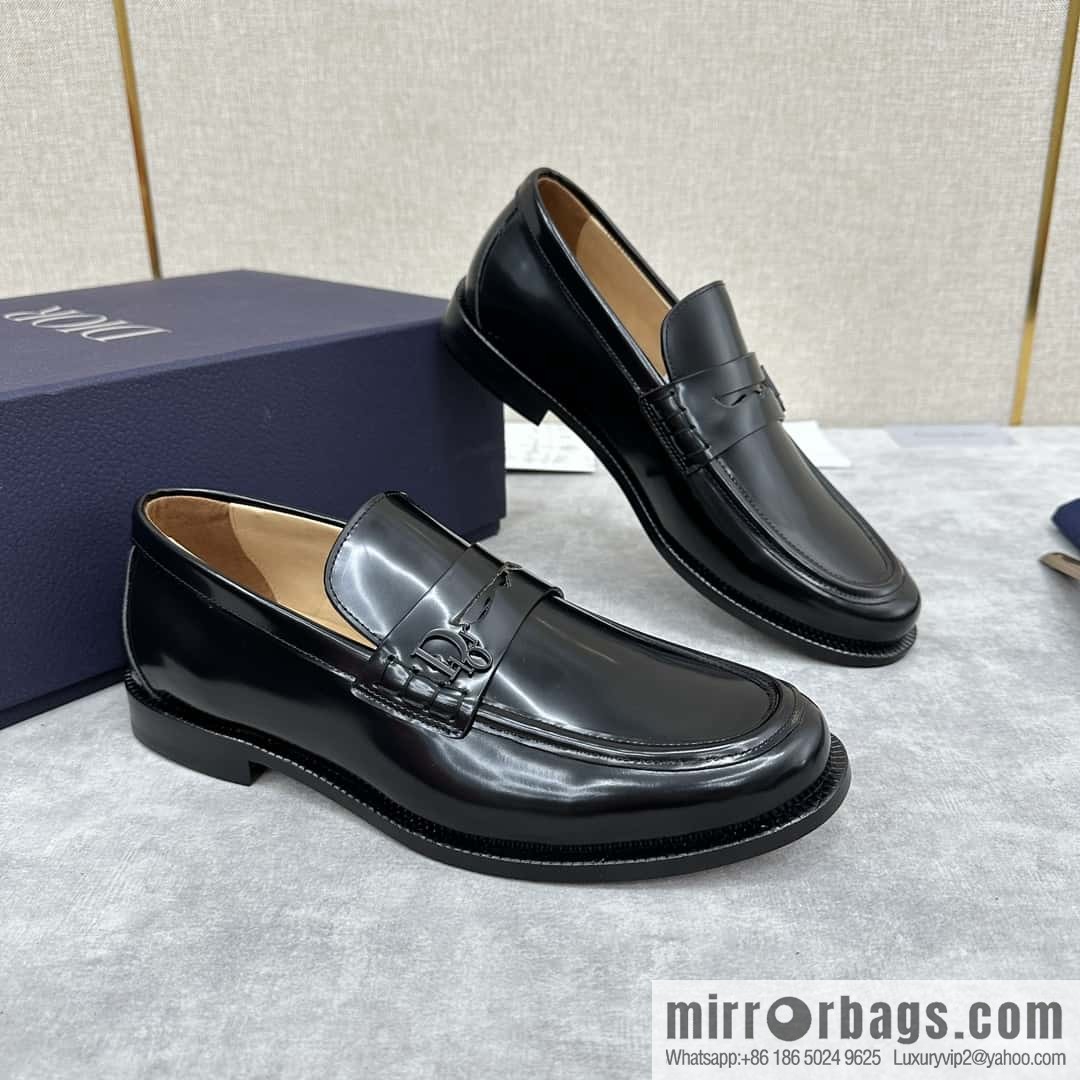 ππ CD Replica Luxury Handbag New Products, Dio Granville Loafers Leather Shoes