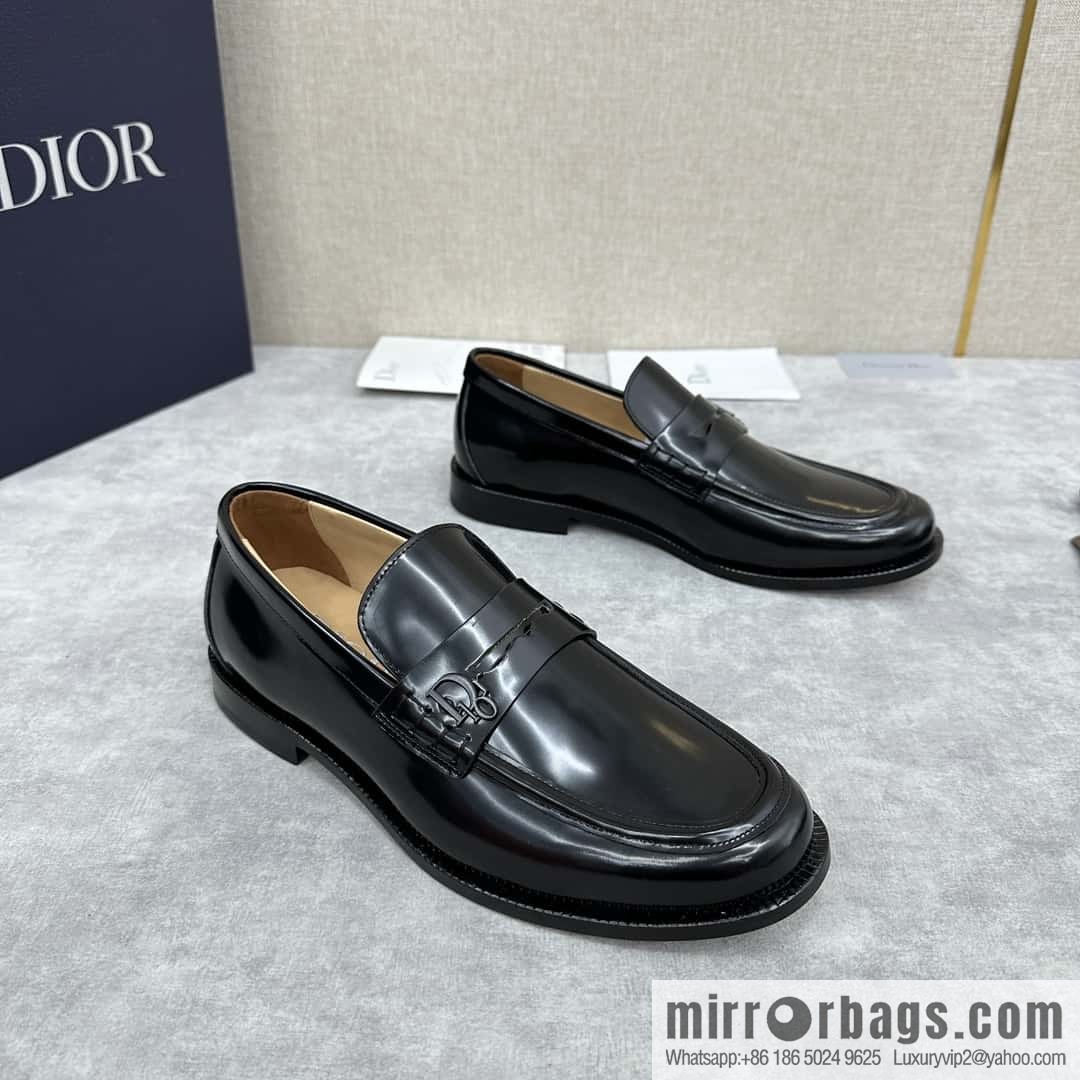 ππ CD Replica Luxury Handbag New Products, Dio Granville Loafers Leather Shoes
