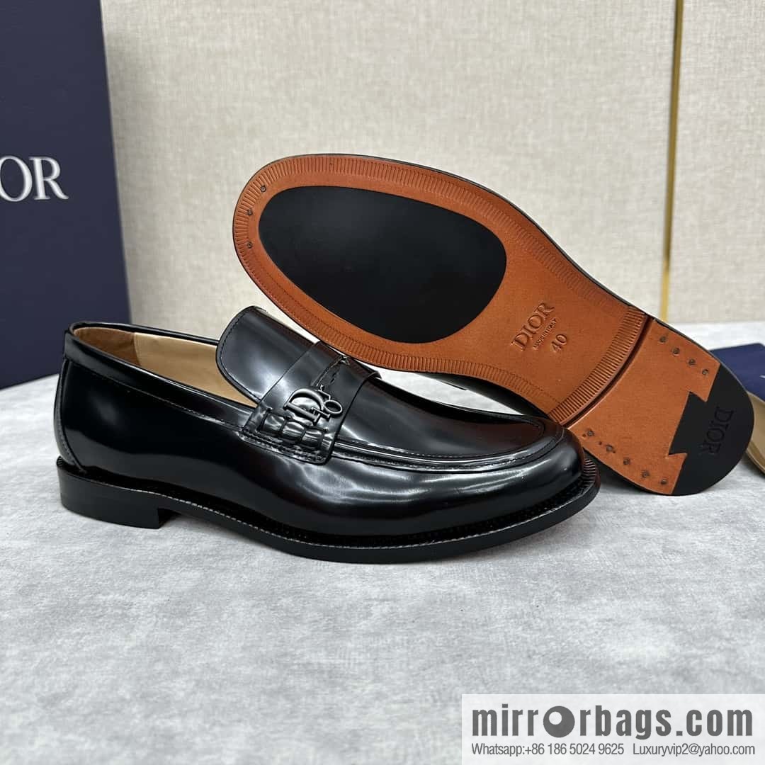 ππ CD Replica Luxury Handbag New Products, Dio Granville Loafers Leather Shoes