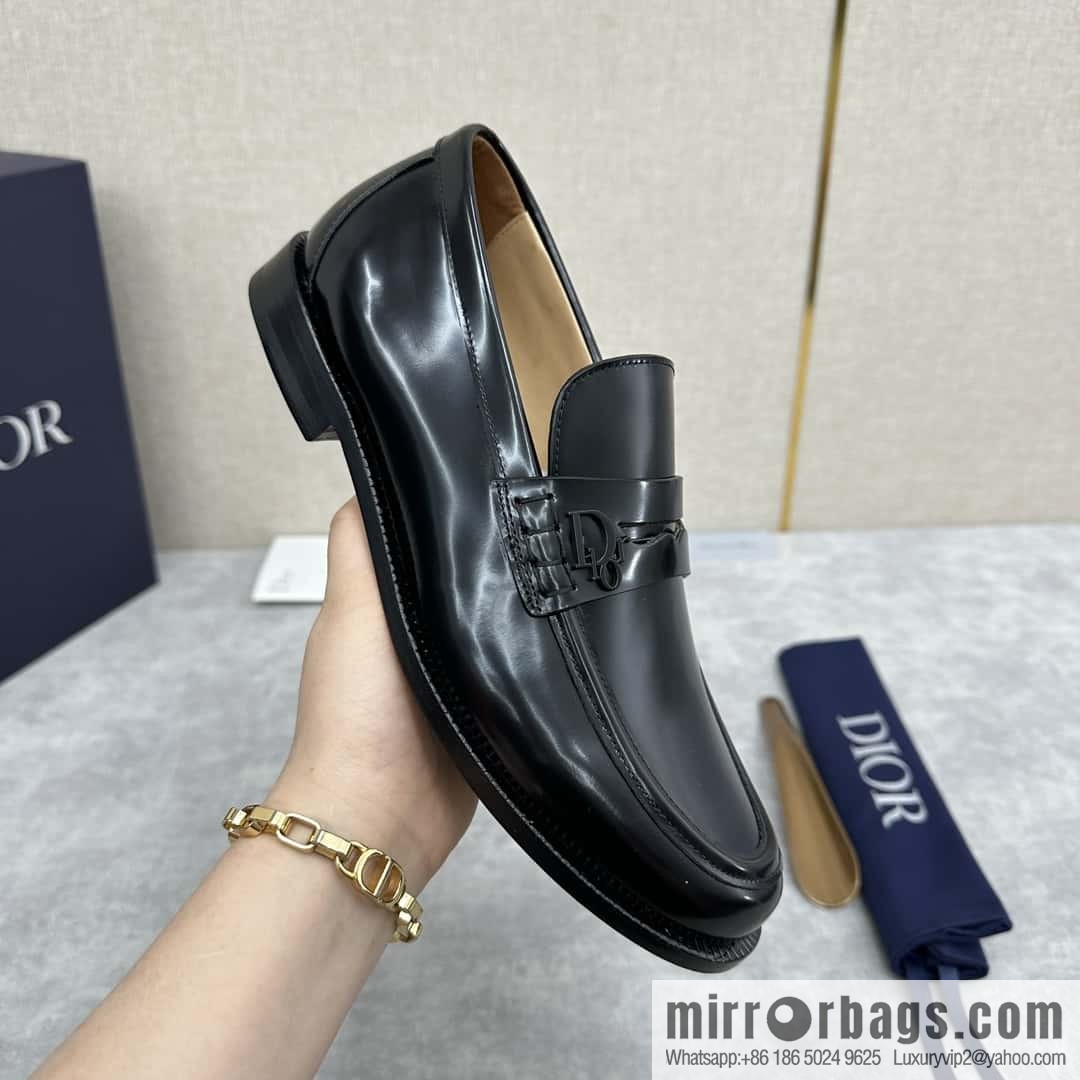 ππ CD Replica Luxury Handbag New Products, Dio Granville Loafers Leather Shoes