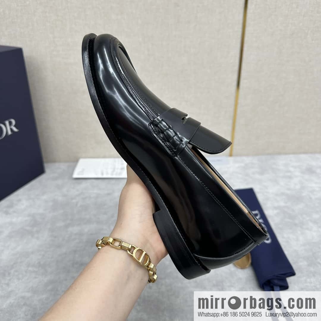 ππ CD Replica Luxury Handbag New Products, Dio Granville Loafers Leather Shoes