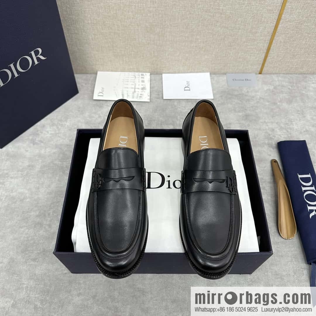 ππ CD Replica Luxury Handbag New Products, Dio Granville Loafers Leather Shoes