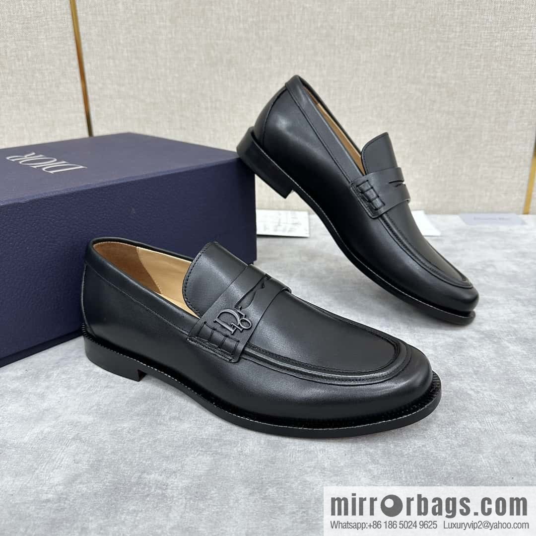 ππ CD Replica Luxury Handbag New Products, Dio Granville Loafers Leather Shoes