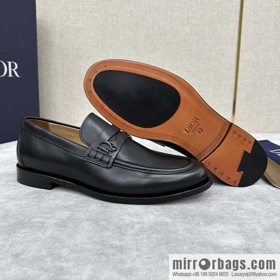 ππ CD Replica Luxury Handbag New Products, Dio Granville Loafers Leather Shoes