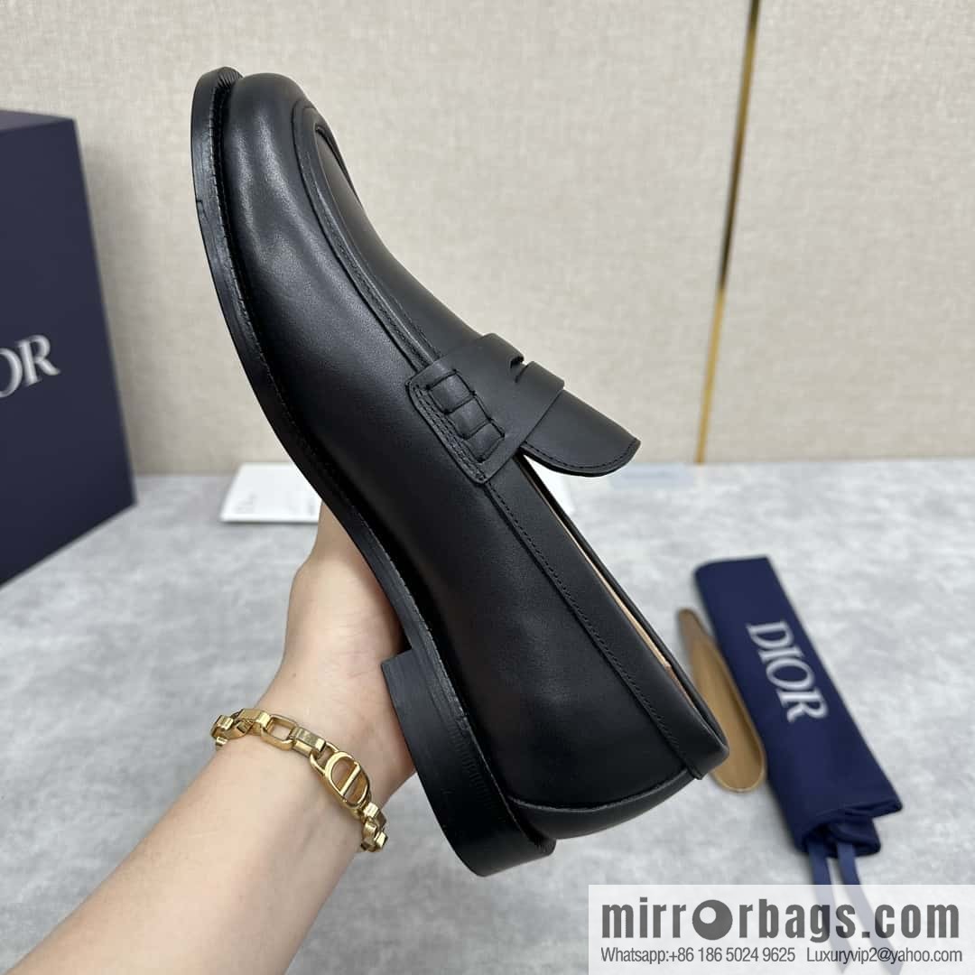 ππ CD Replica Luxury Handbag New Products, Dio Granville Loafers Leather Shoes