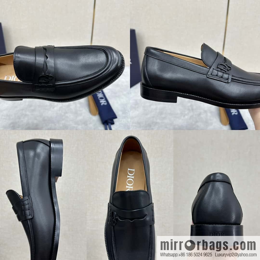 ππ CD Replica Luxury Handbag New Products, Dio Granville Loafers Leather Shoes