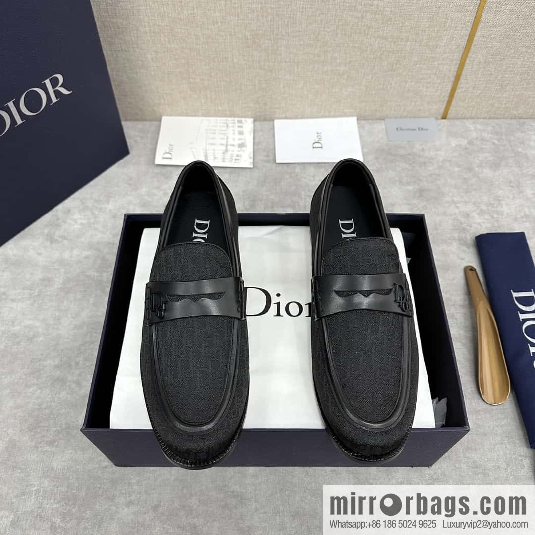 ππ CD Replica Luxury Handbag New Products, Dio Granville Loafers Leather Shoes