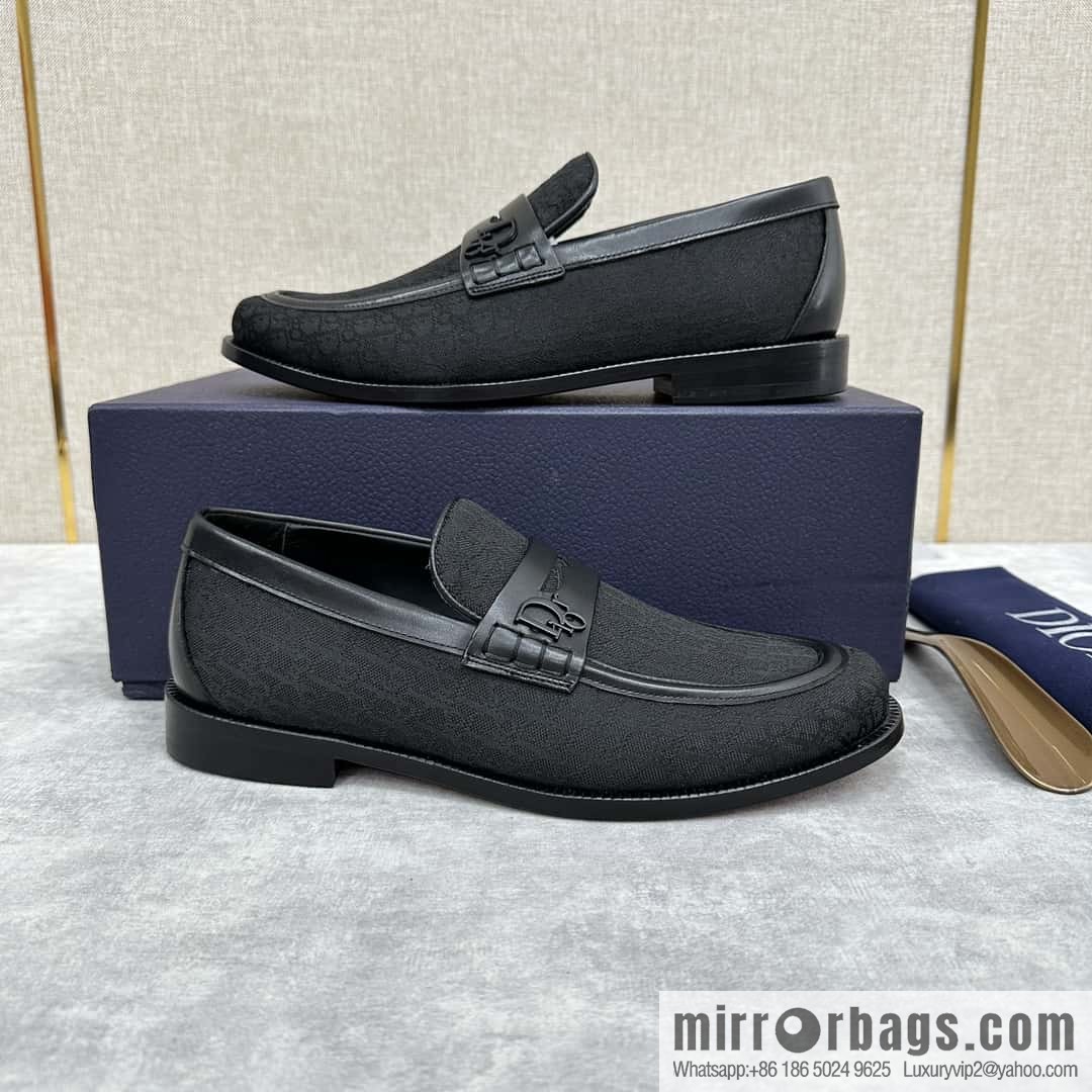 ππ CD Replica Luxury Handbag New Products, Dio Granville Loafers Leather Shoes