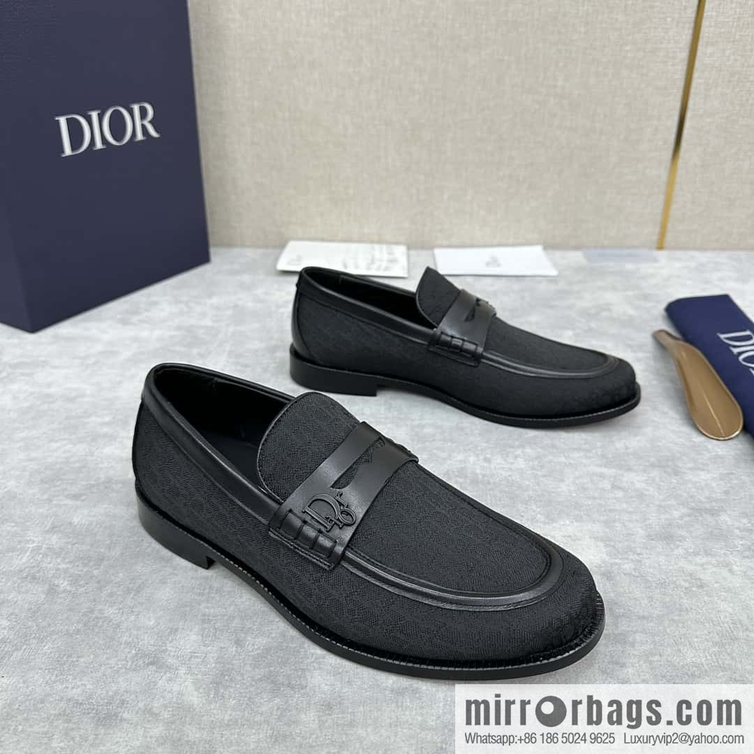 ππ CD Replica Luxury Handbag New Products, Dio Granville Loafers Leather Shoes