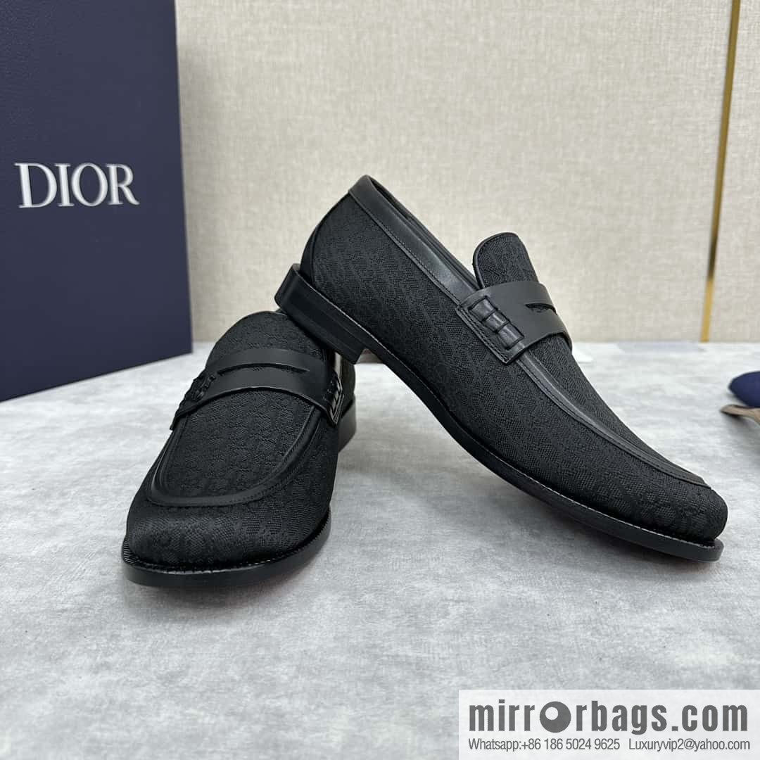 ππ CD Replica Luxury Handbag New Products, Dio Granville Loafers Leather Shoes