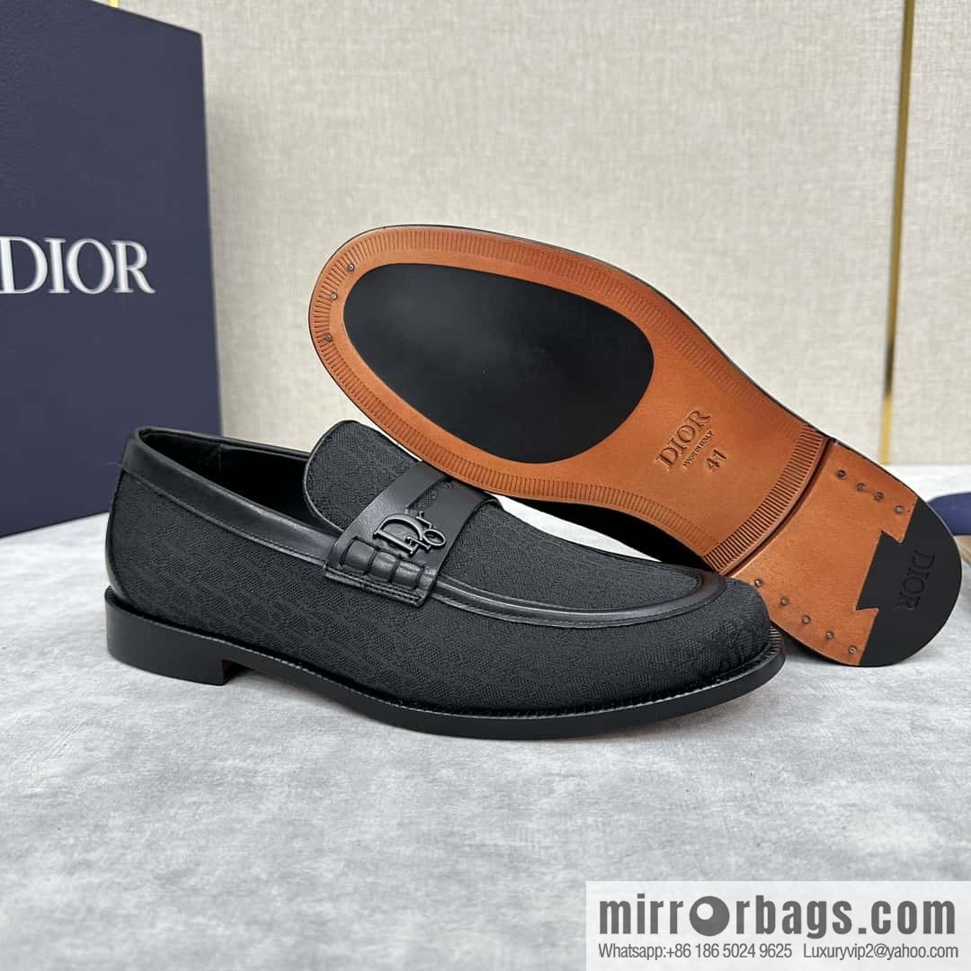 ππ CD Replica Luxury Handbag New Products, Dio Granville Loafers Leather Shoes