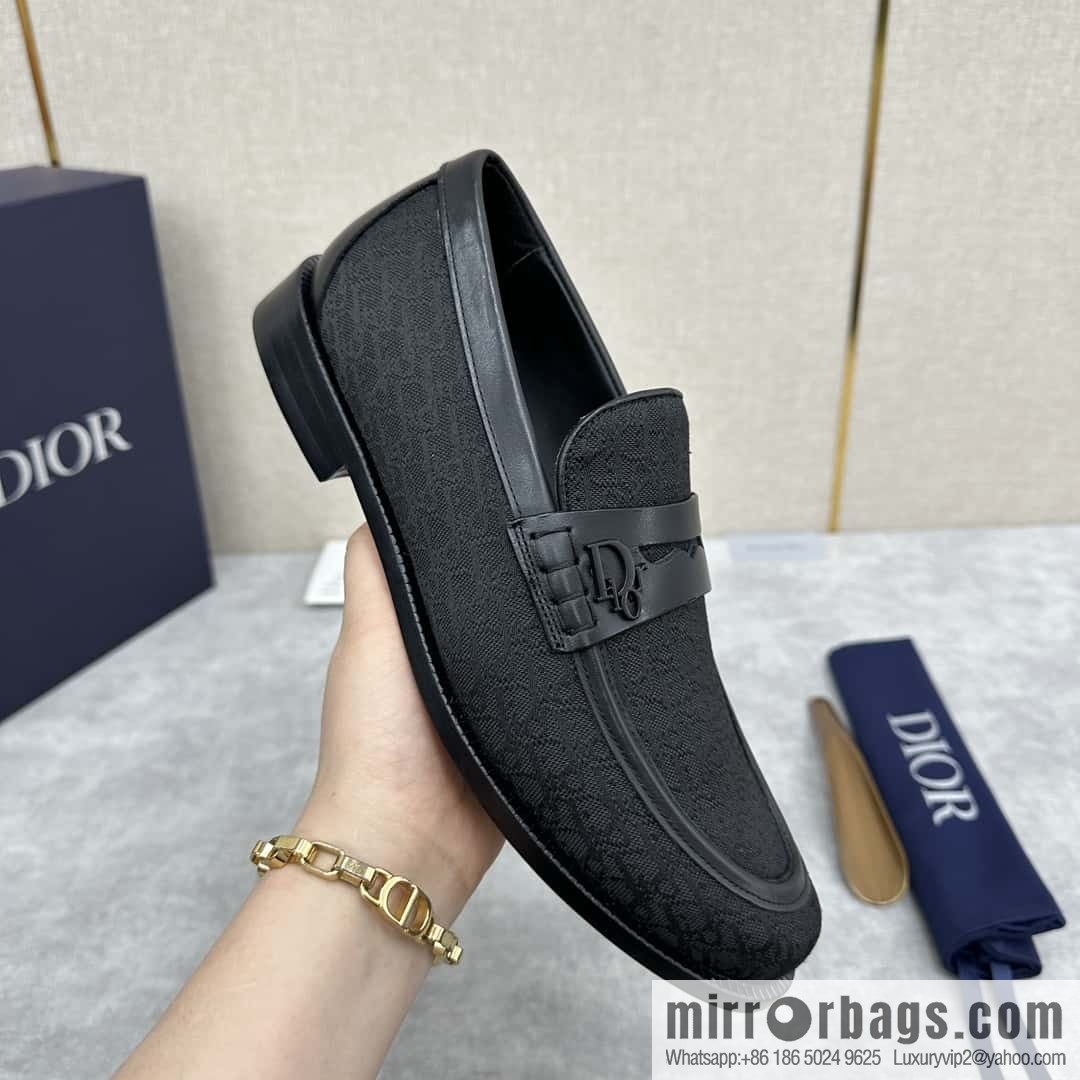 ππ CD Replica Luxury Handbag New Products, Dio Granville Loafers Leather Shoes