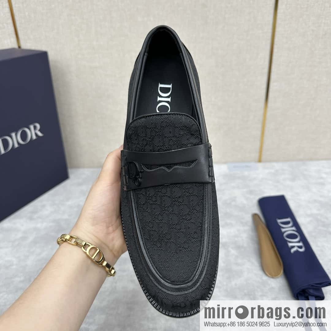 ππ CD Replica Luxury Handbag New Products, Dio Granville Loafers Leather Shoes