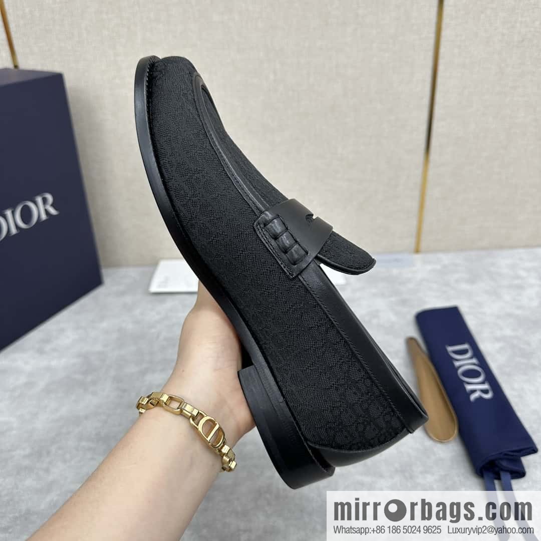 ππ CD Replica Luxury Handbag New Products, Dio Granville Loafers Leather Shoes