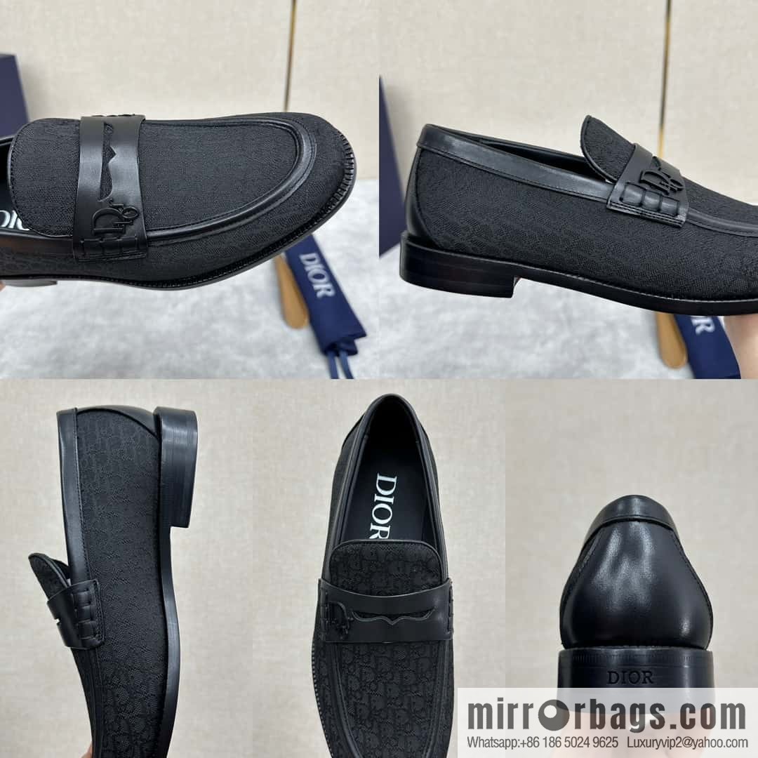 ππ CD Replica Luxury Handbag New Products, Dio Granville Loafers Leather Shoes