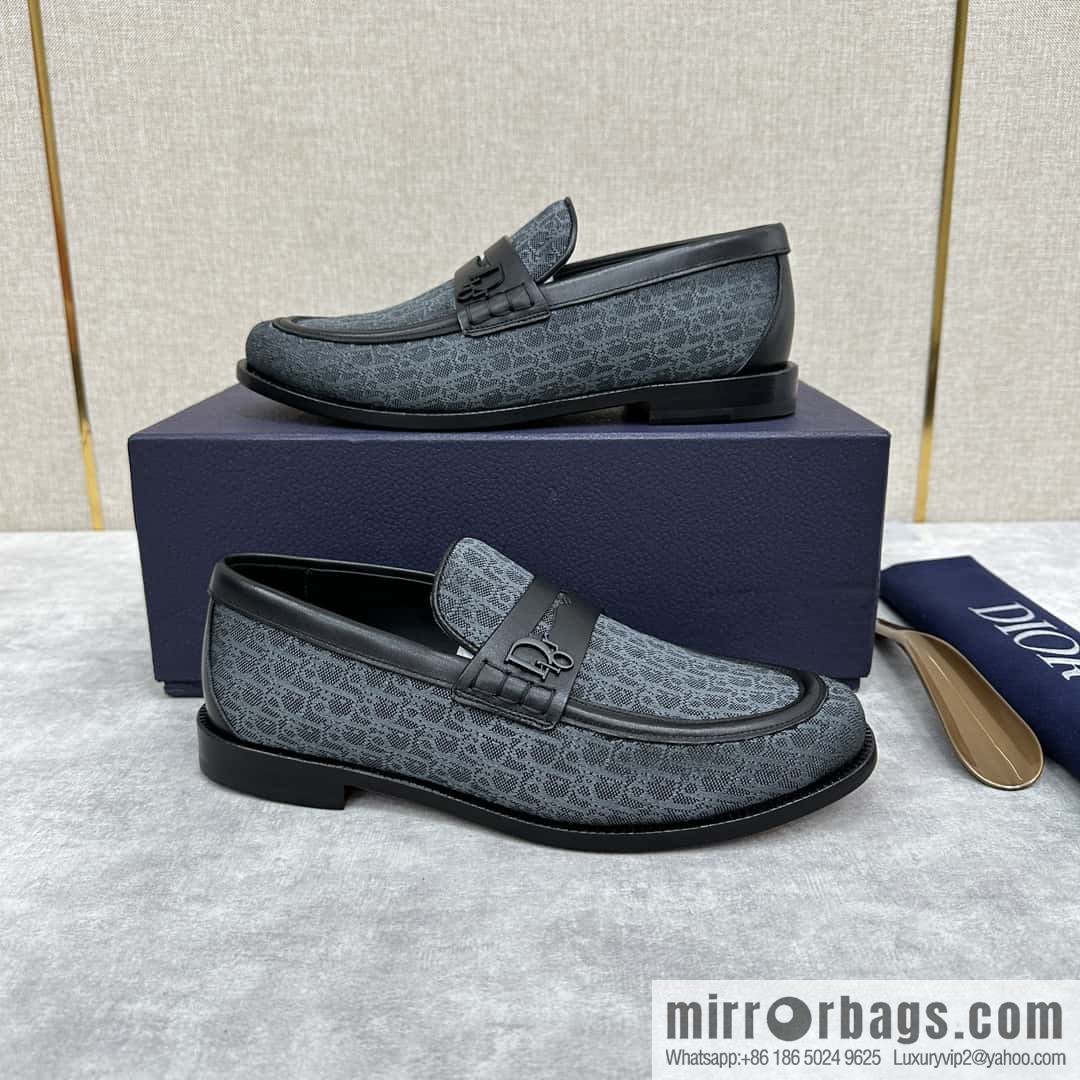 ππ CD Replica Luxury Handbag New Products, Dio Granville Loafers Leather Shoes