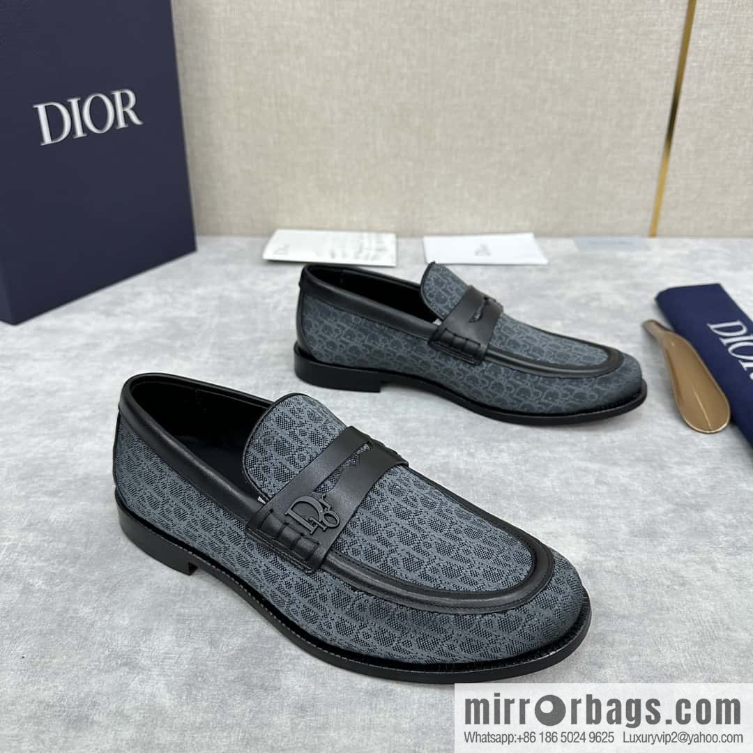 ππ CD Replica Luxury Handbag New Products, Dio Granville Loafers Leather Shoes