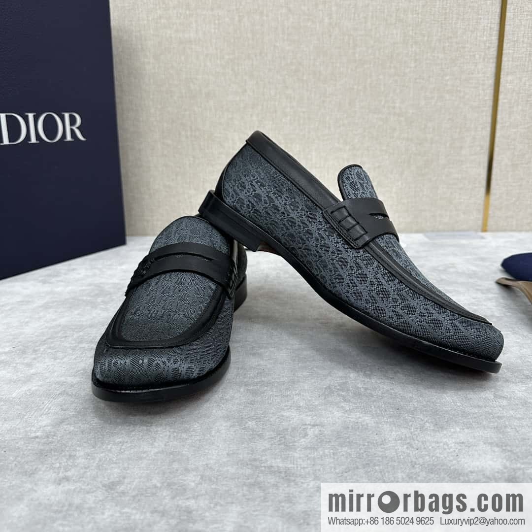 ππ CD Replica Luxury Handbag New Products, Dio Granville Loafers Leather Shoes