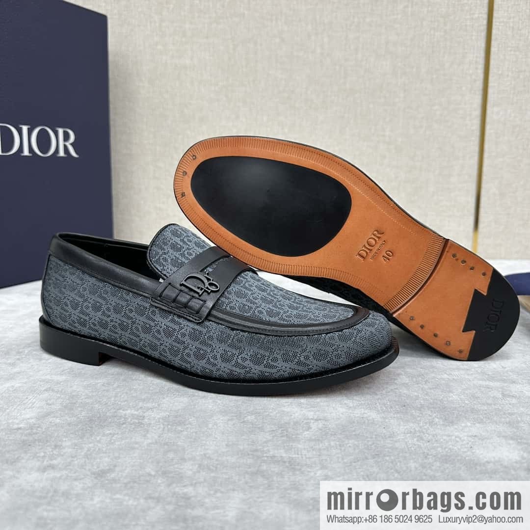 ππ CD Replica Luxury Handbag New Products, Dio Granville Loafers Leather Shoes