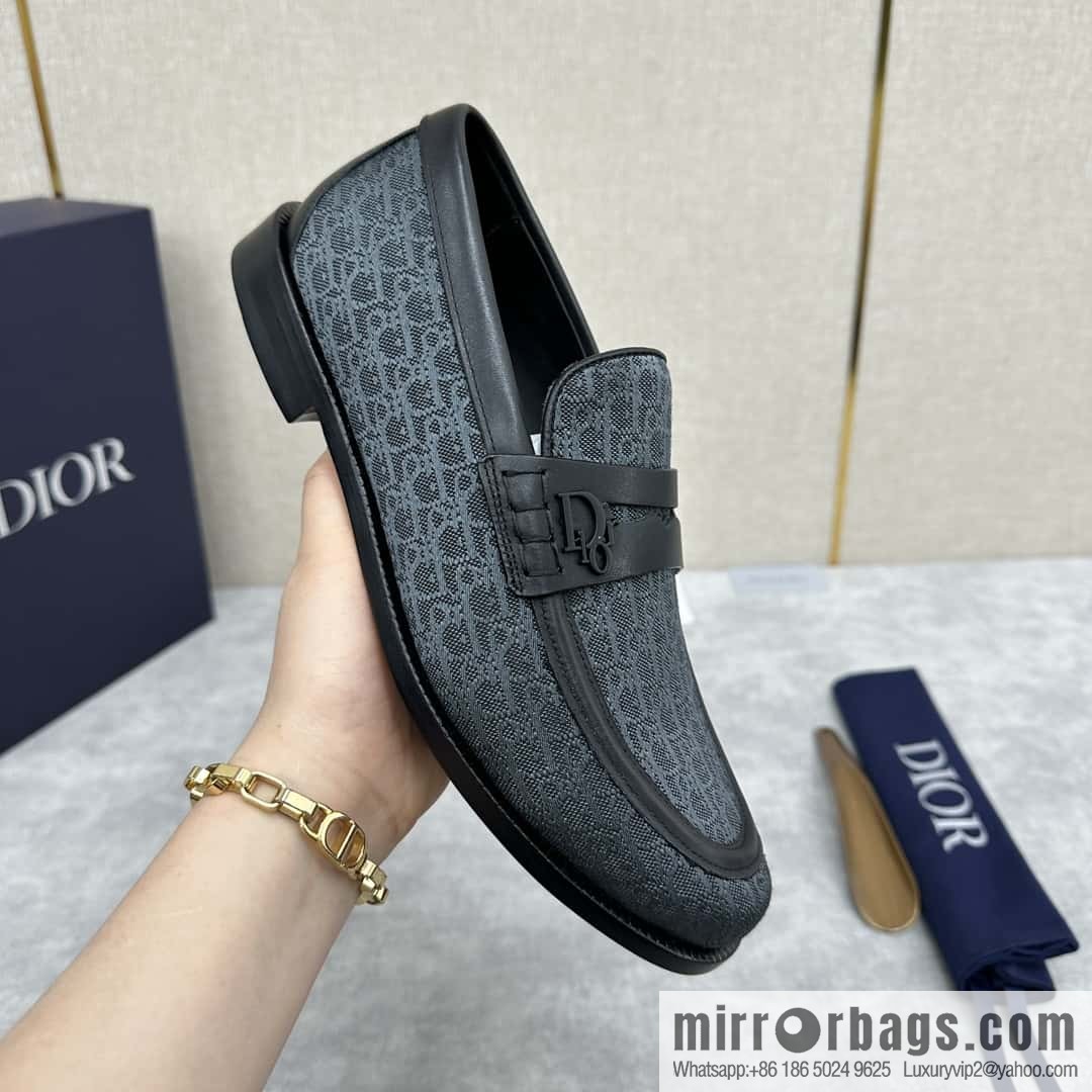 ππ CD Replica Luxury Handbag New Products, Dio Granville Loafers Leather Shoes