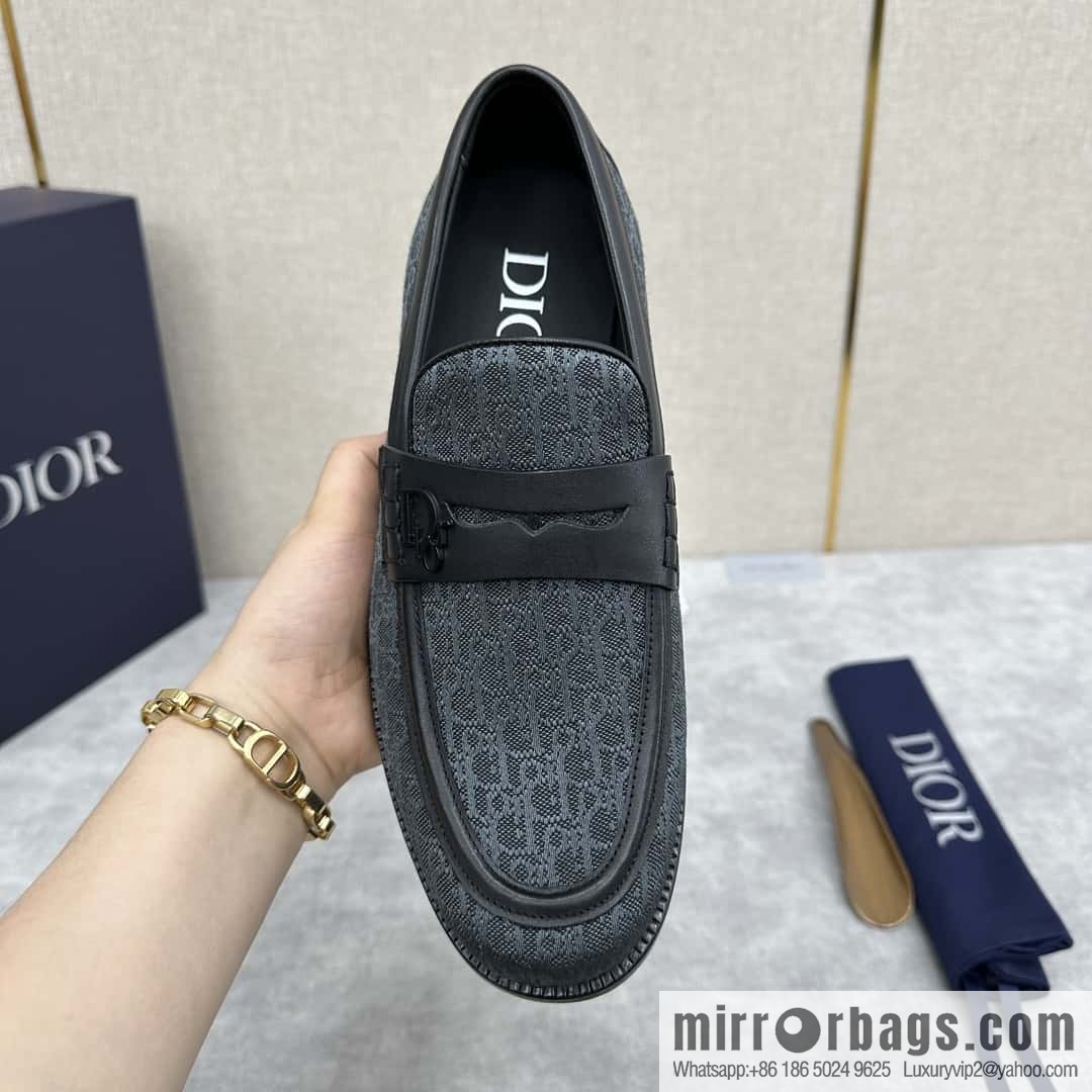 ππ CD Replica Luxury Handbag New Products, Dio Granville Loafers Leather Shoes