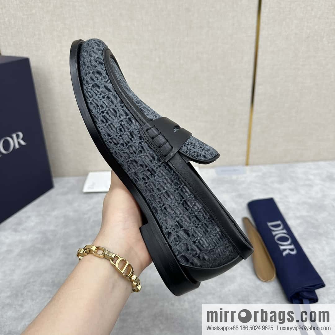 ππ CD Replica Luxury Handbag New Products, Dio Granville Loafers Leather Shoes