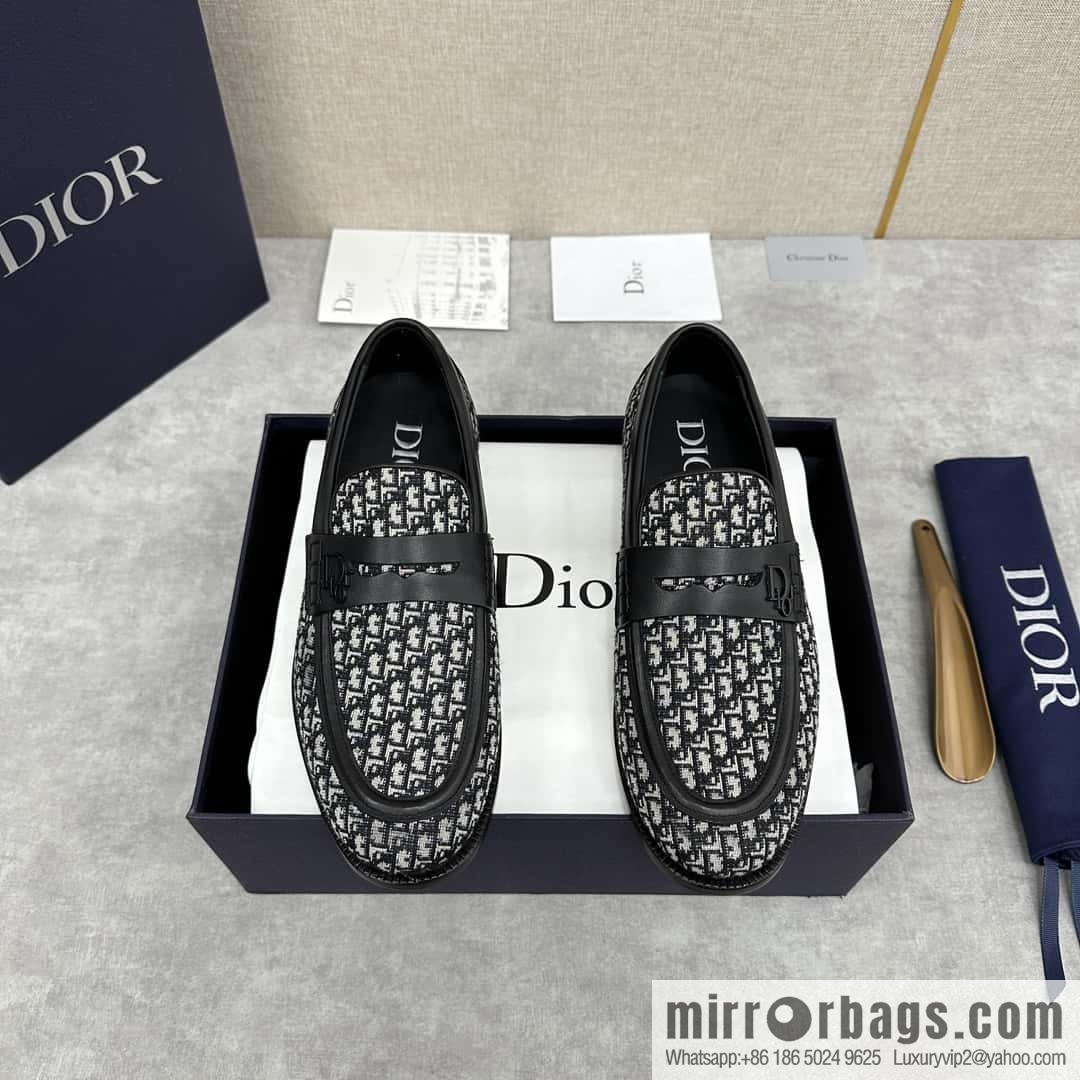 ππ CD Replica Luxury Handbag New Products, Dio Granville Loafers Leather Shoes