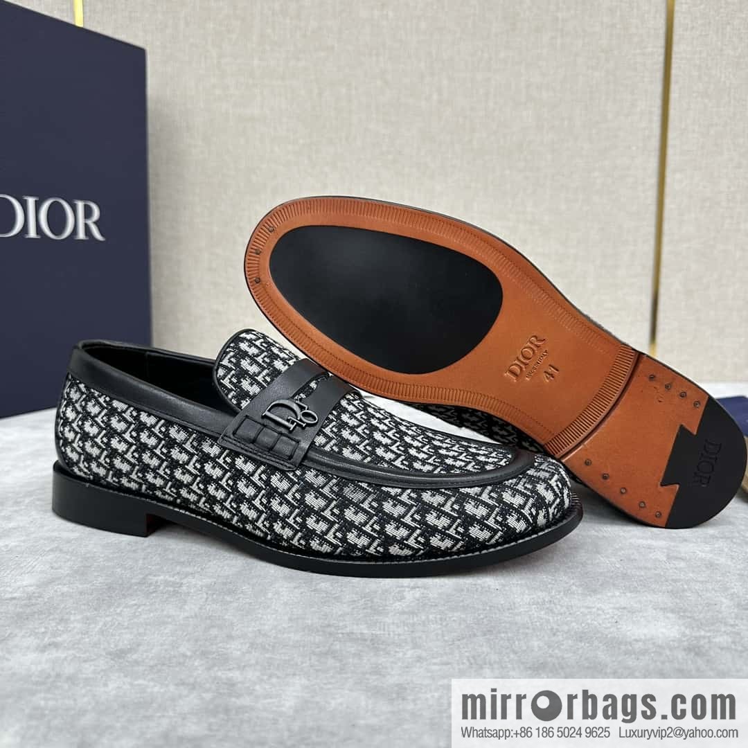 ππ CD Replica Luxury Handbag New Products, Dio Granville Loafers Leather Shoes