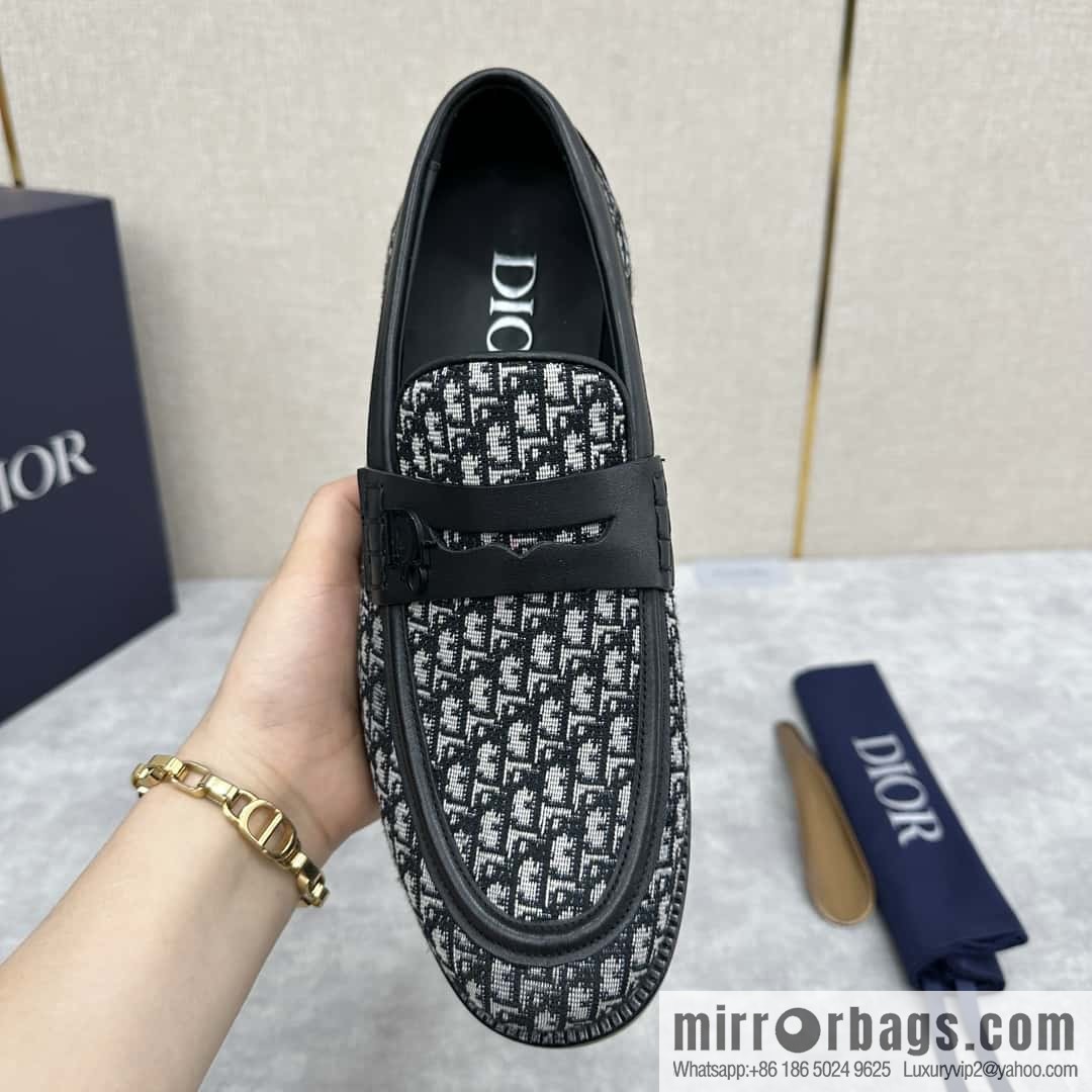 ππ CD Replica Luxury Handbag New Products, Dio Granville Loafers Leather Shoes