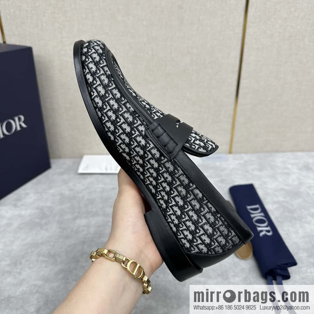 ππ CD Replica Luxury Handbag New Products, Dio Granville Loafers Leather Shoes