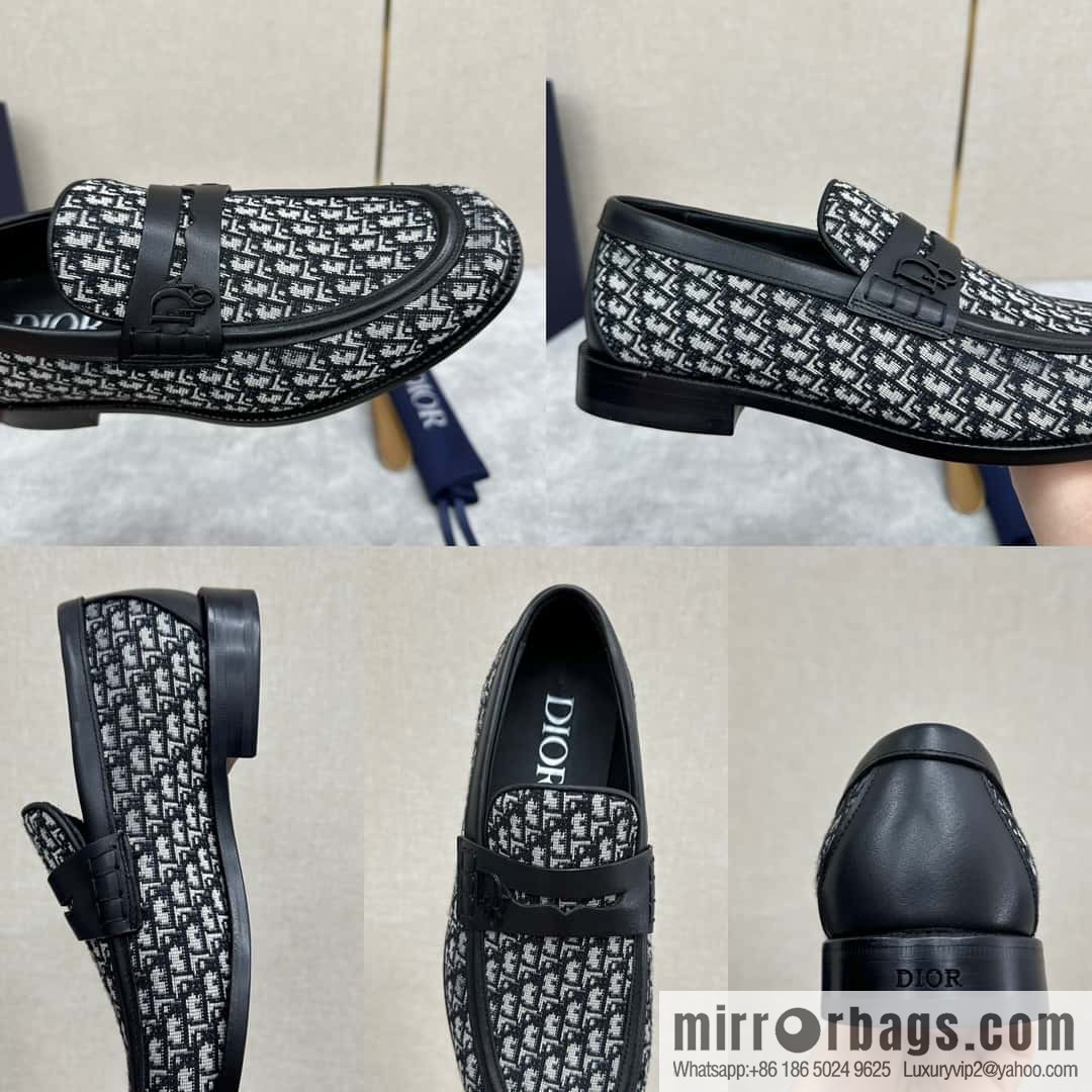 ππ CD Replica Luxury Handbag New Products, Dio Granville Loafers Leather Shoes