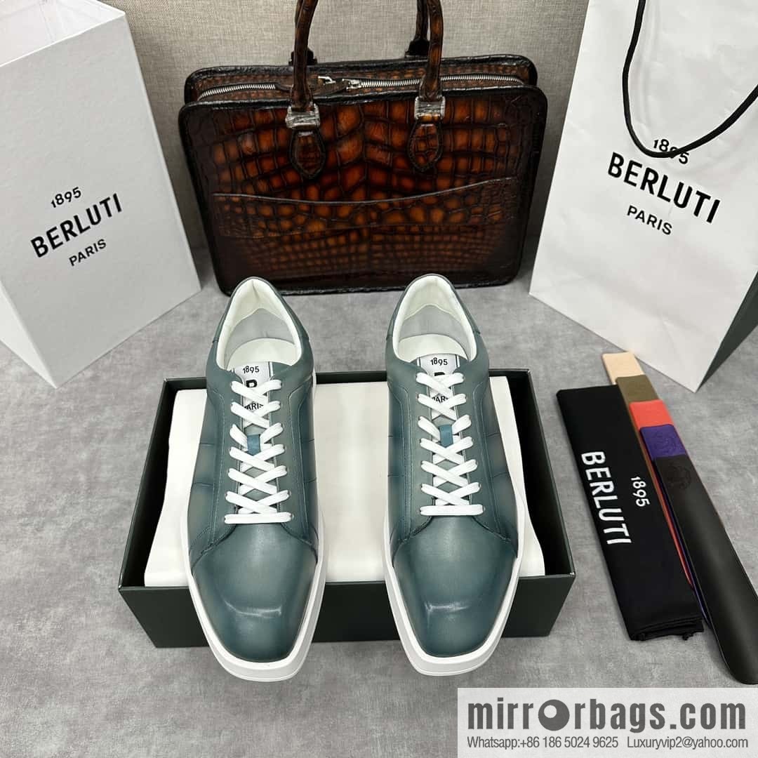 ๐๐Berlut Bruti, geometric white shoes come Stellar casual shoes board shoes