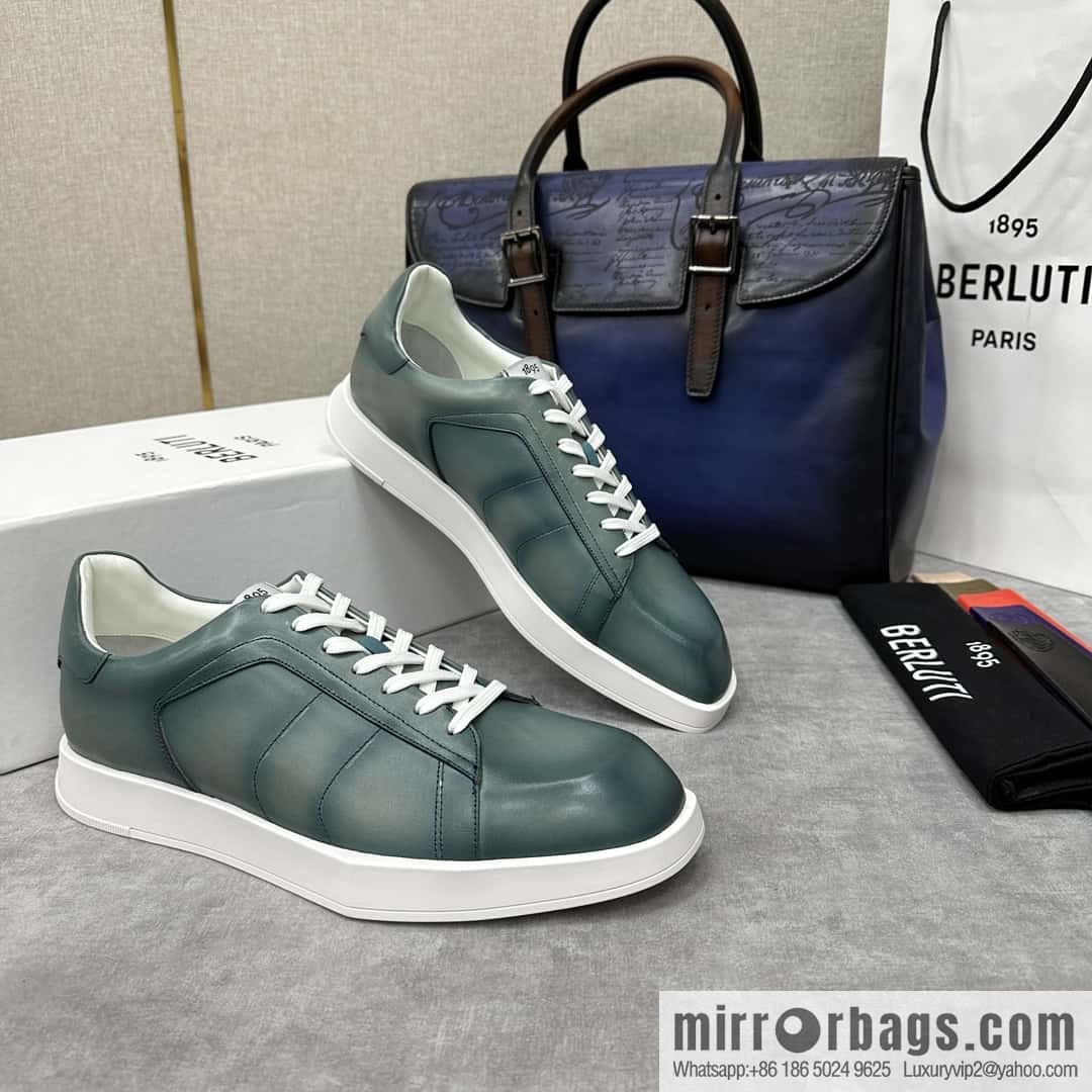 ๐๐Berlut Bruti, geometric white shoes come Stellar casual shoes board shoes