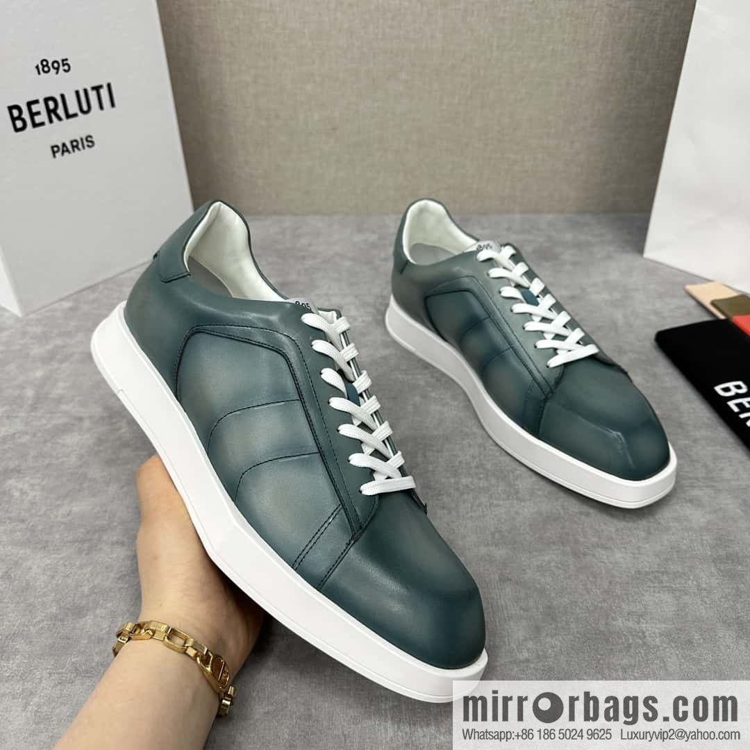 ๐๐Berlut Bruti, geometric white shoes come Stellar casual shoes board shoes