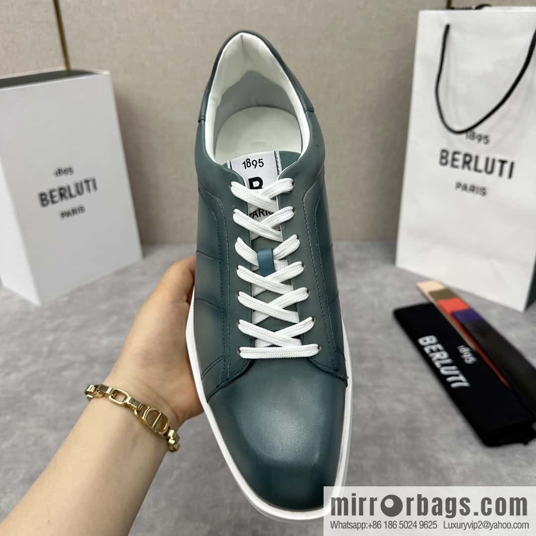 ๐๐Berlut Bruti, geometric white shoes come Stellar casual shoes board shoes