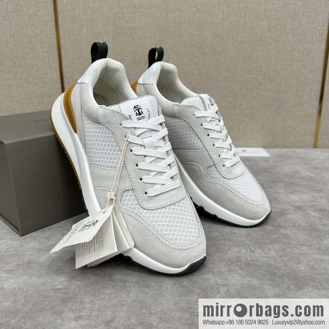 ππBC New Brunello Cucinell * Anti-Leather Splicing Low-Top Sneakers