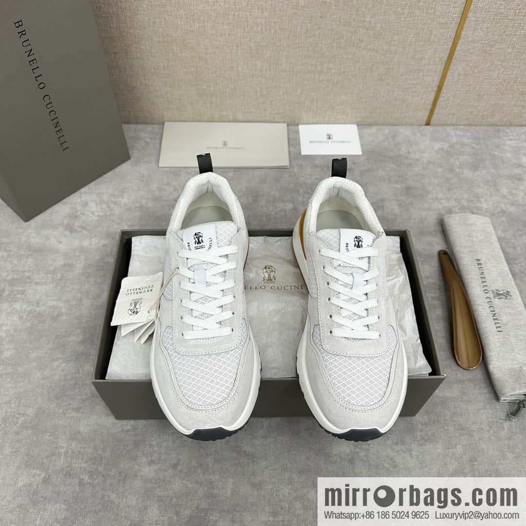 ππBC New Brunello Cucinell * Anti-Leather Splicing Low-Top Sneakers