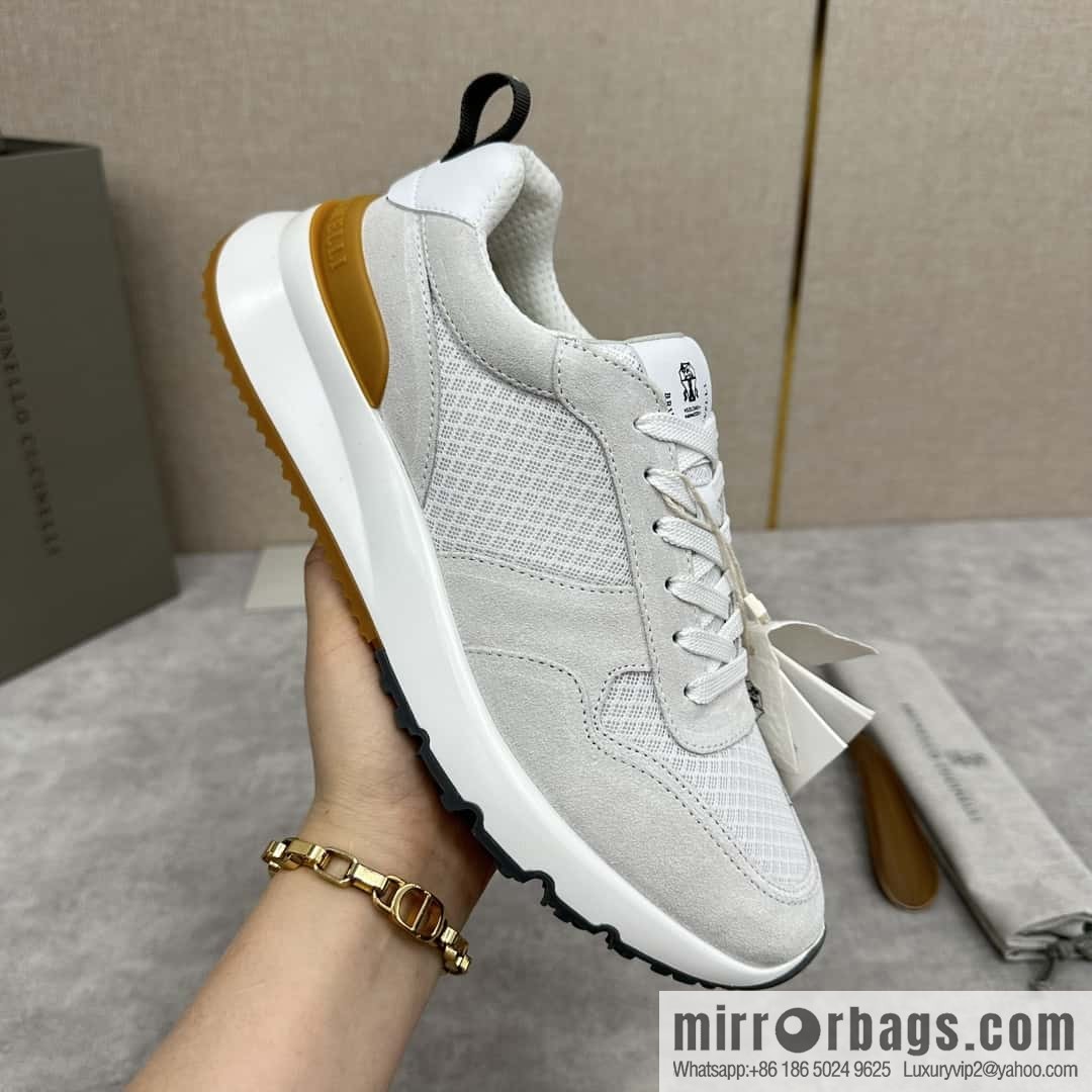 ππBC New Brunello Cucinell * Anti-Leather Splicing Low-Top Sneakers