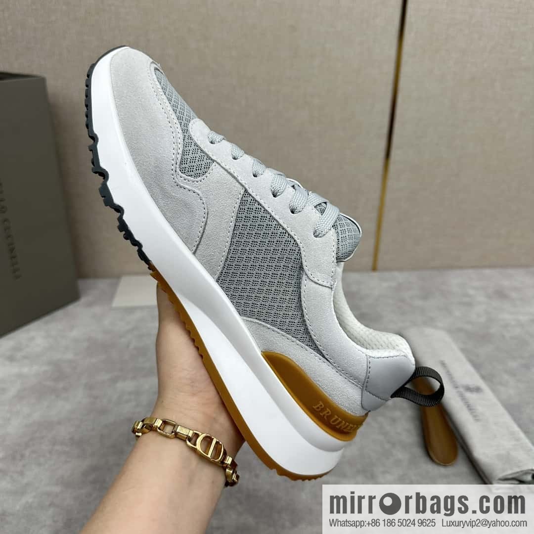 ππBC New Brunello Cucinell * Anti-Leather Splicing Low-Top Sneakers