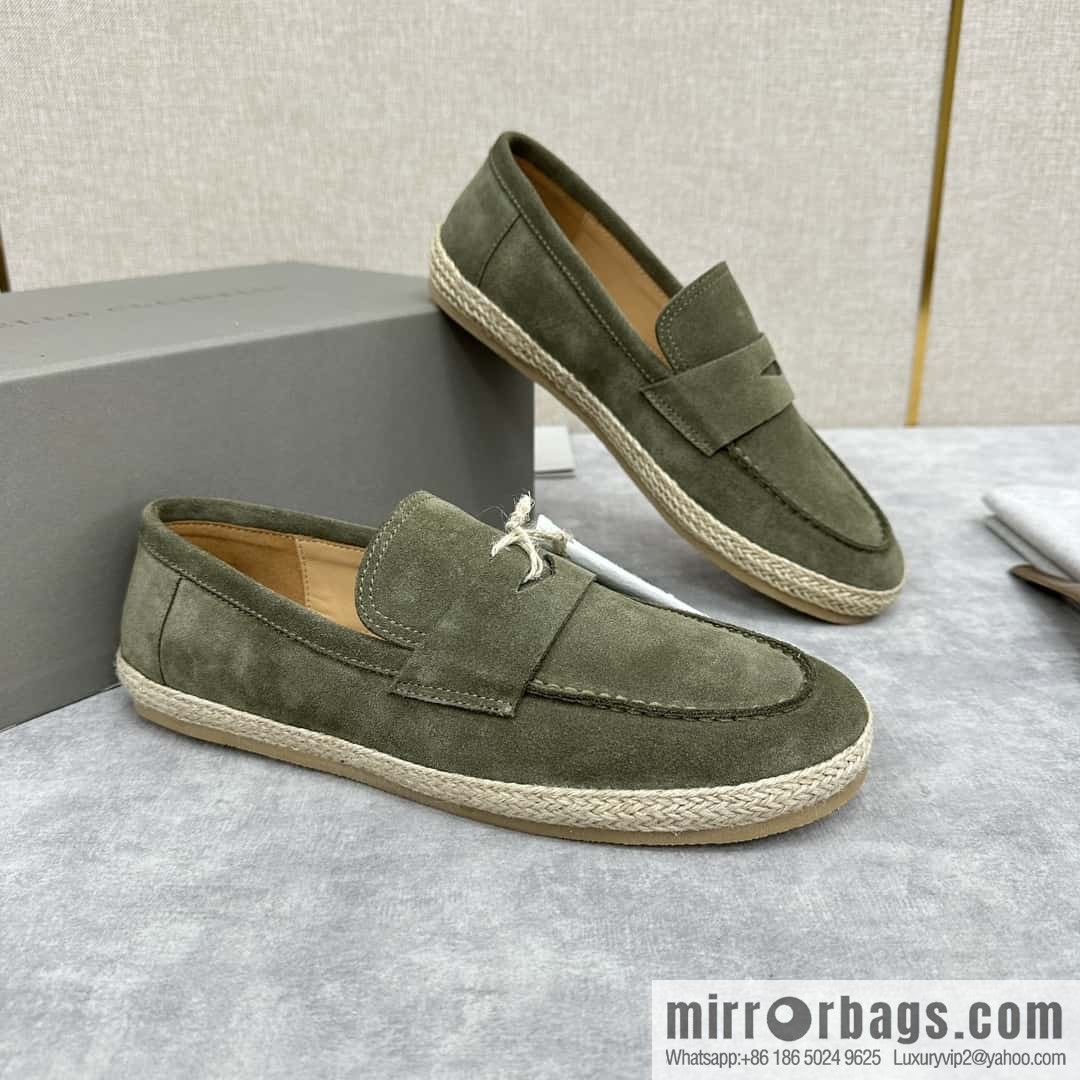ππBC's new products are on the shelves Brunello Cucinell * straw casual loafers
