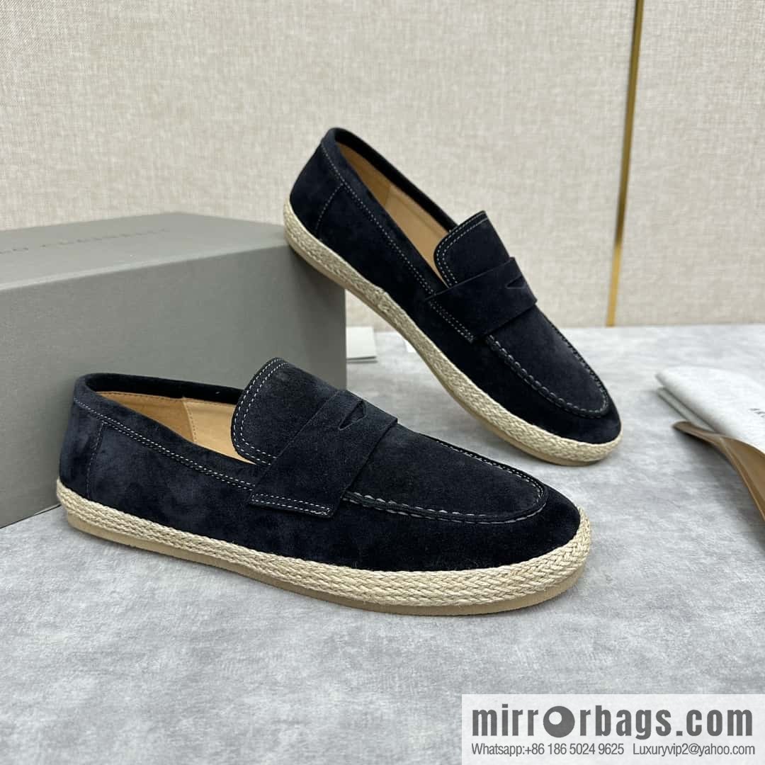 ππBC's new products are on the shelves Brunello Cucinell * straw casual loafers