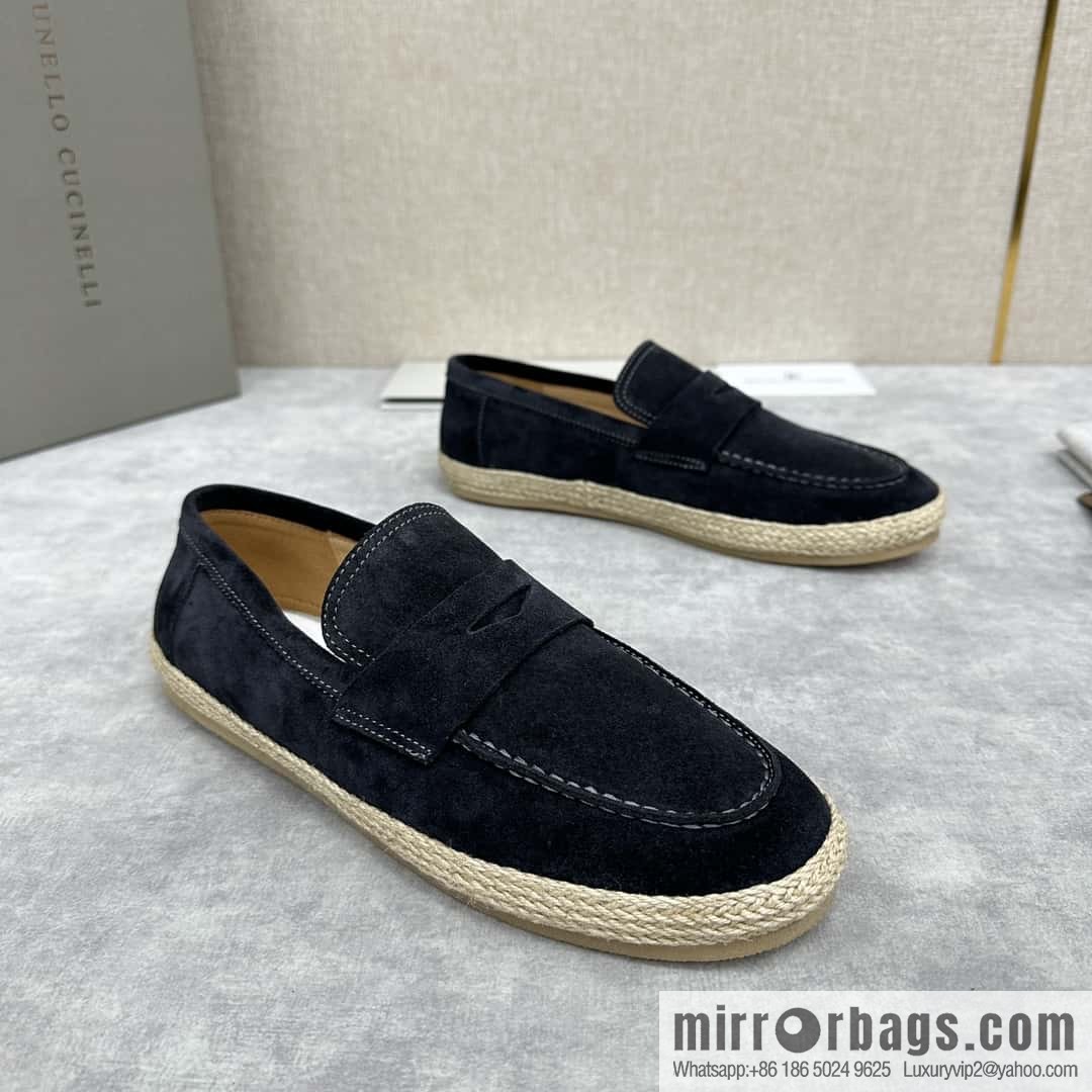 ππBC's new products are on the shelves Brunello Cucinell * straw casual loafers