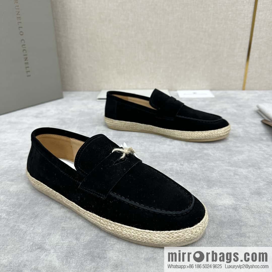 ππBC's new products are on the shelves Brunello Cucinell * straw casual loafers