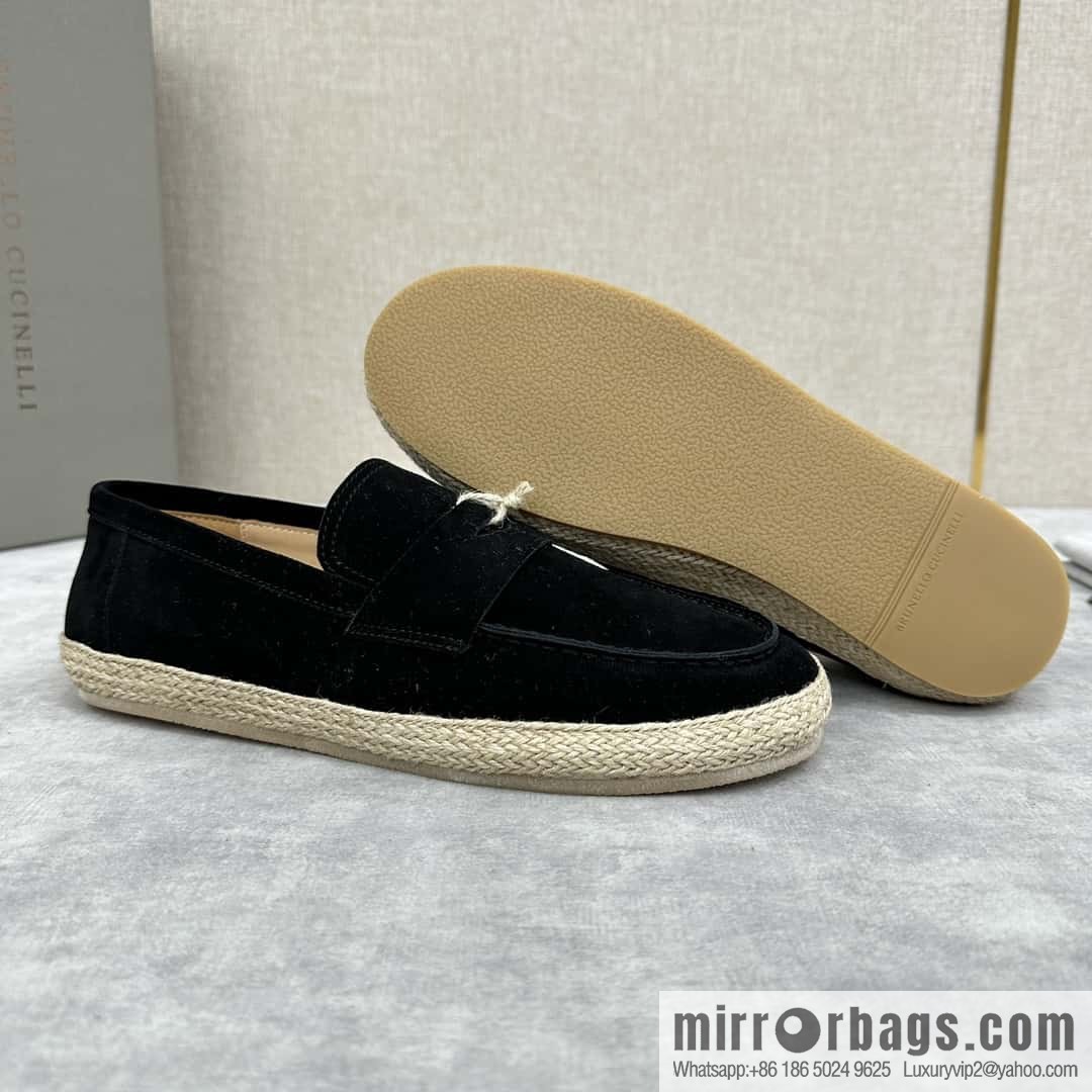 ππBC's new products are on the shelves Brunello Cucinell * straw casual loafers