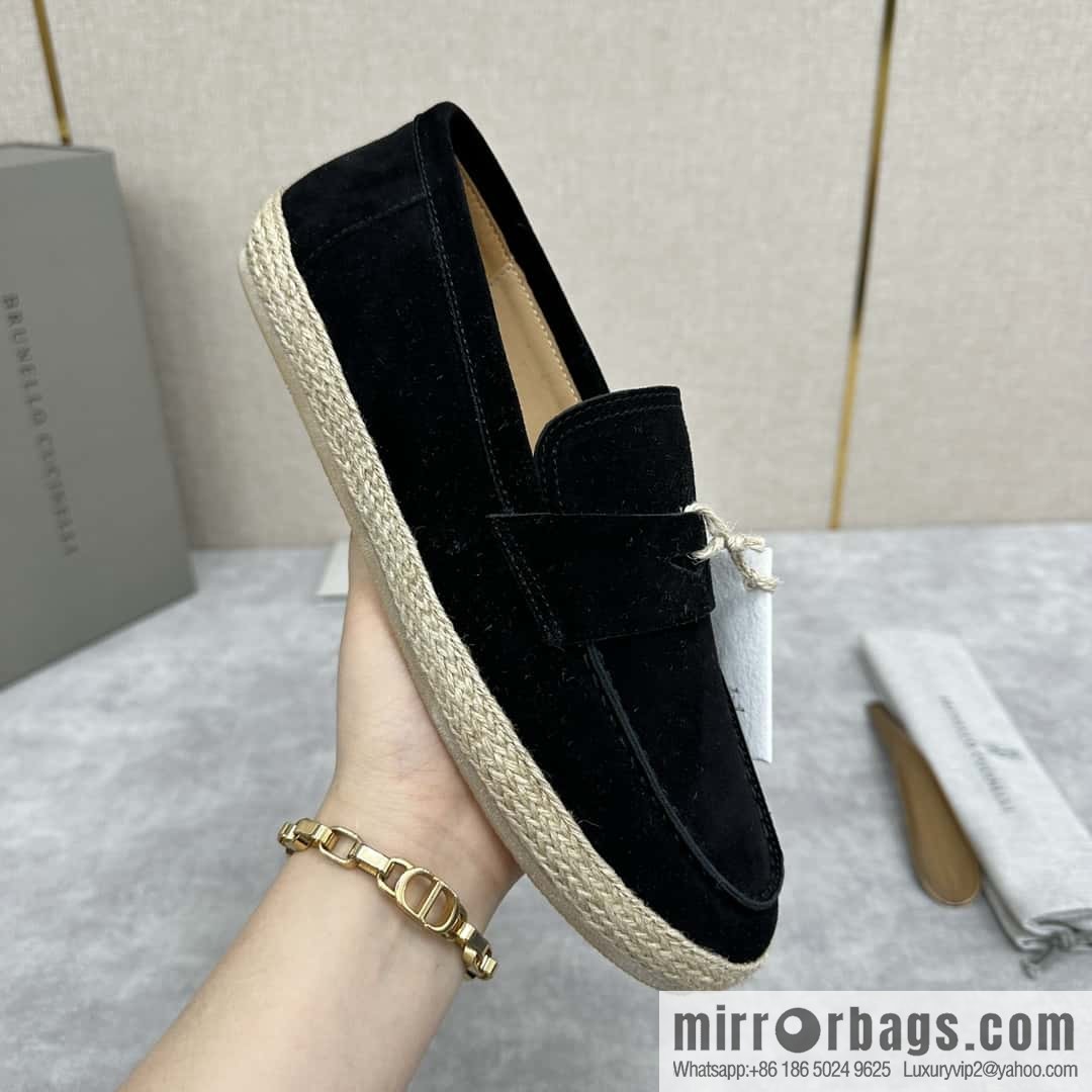 ππBC's new products are on the shelves Brunello Cucinell * straw casual loafers